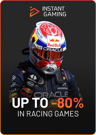 Up to -80% on racing games