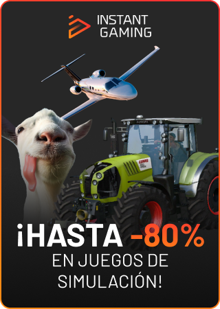 Hasta -80% en juegos de simulación